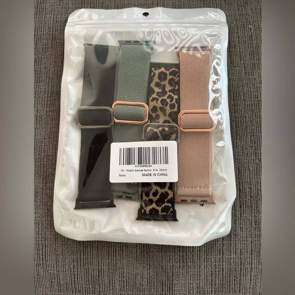 Apple Watch Bands 4-pck Nylon 38mm